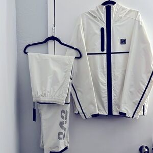OVO Reflective Taping rain shell tracksuit (white)